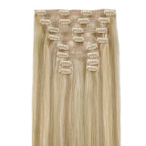 Light Blonde Highlights (16/22A) Double Drawn Clip in 160g [Clearance] – 100% Remy Human Hair.