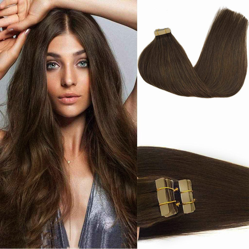 Tape in Hair Extensions-Dark Color