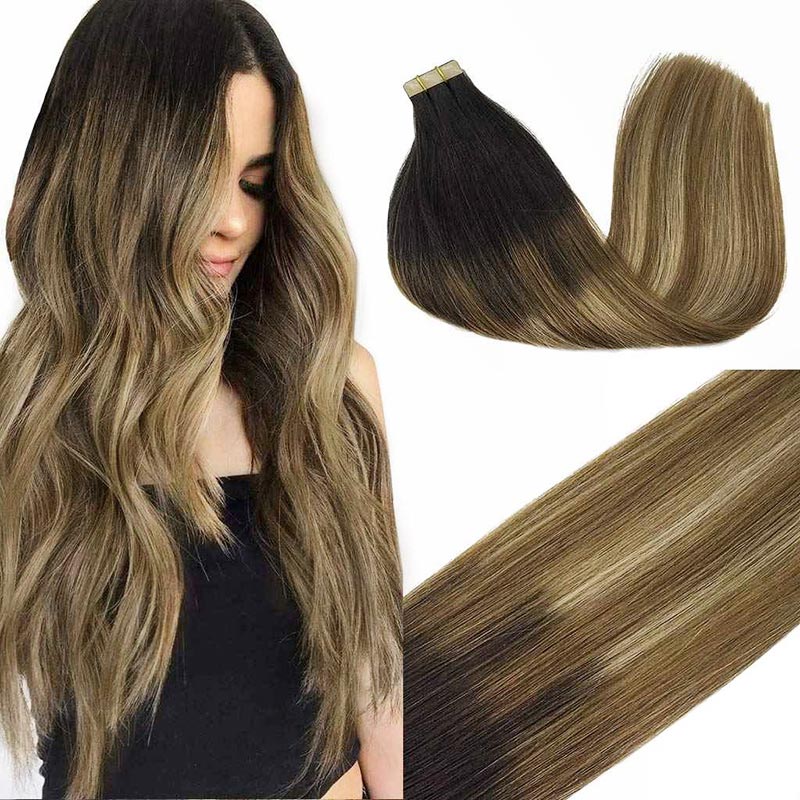 Tape in Hair Extensions-Dark Color