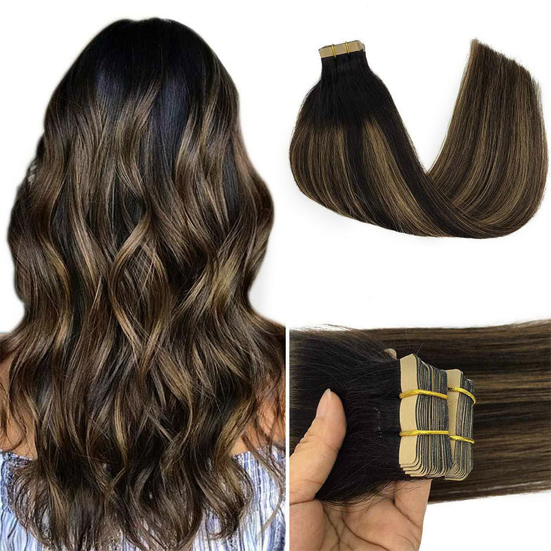 Tape in Hair Extensions-Dark Color