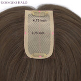 GOO GOO HALO Human Hair Topper Mono Base