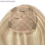 GOO GOO HALO Human Hair Topper Mono Base