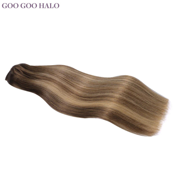 GOO GOO HALO Double Drawn Clip in Hair Extensions 160g