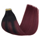 CINTA DE COLOR NEGRO AZABACHE A ROJO OMBER (1/99J)