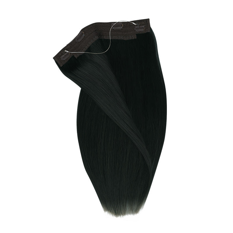 GOO GOO Hair Wire Hair Extensions, Straight Wire Hair Extensions Real Human Hair