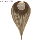 GOO GOO HALO Human Hair Topper Mono Base